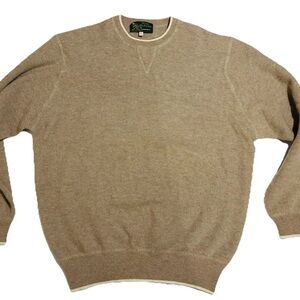 Tan Cashmere Sweater by Stewart's Olde Golf Shop Specialty Clothiers Men's L
